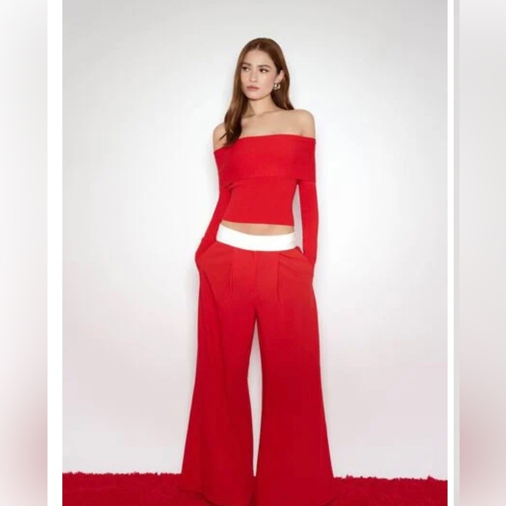 Forever 21 - contrast wide leg trousers
